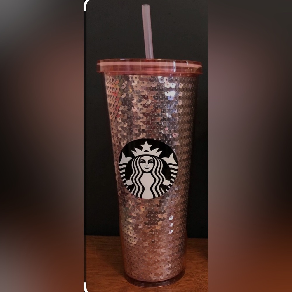 Starbucks Pink Sequin Tumbler
